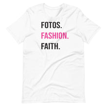 Load image into Gallery viewer, Fotos Fashion Faith Short-Sleeve Unisex T-Shirt