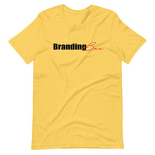 Load image into Gallery viewer, Branding Bae- Red and Blk Lettering-Short-Sleeve T-Shirt
