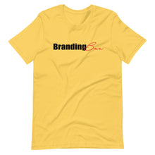 Load image into Gallery viewer, Branding Bae- Red and Blk Lettering-Short-Sleeve T-Shirt