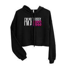 Load image into Gallery viewer, I&#39;m a Boss Crop Hoodie
