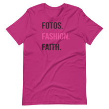 Load image into Gallery viewer, Fotos Fashion Faith Short-Sleeve Unisex T-Shirt