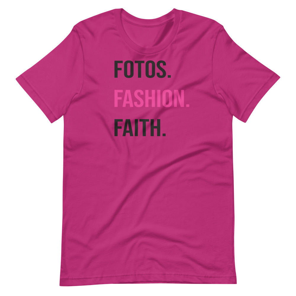 Fotos Fashion Faith Short-Sleeve Unisex T-Shirt